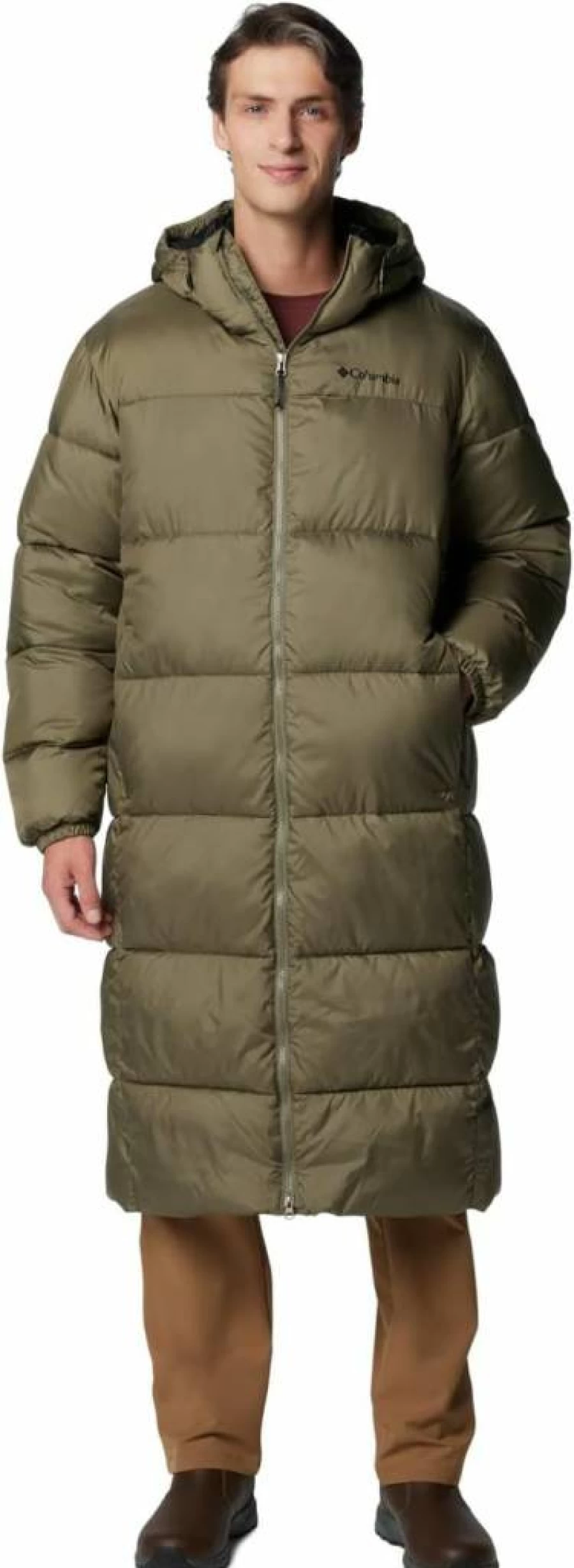 Columbia Men's Puffer Jacket Long Parka - Winter Coat for Men, Water-Resistant, Lightweight, Insulated Cold Weather Outerwear