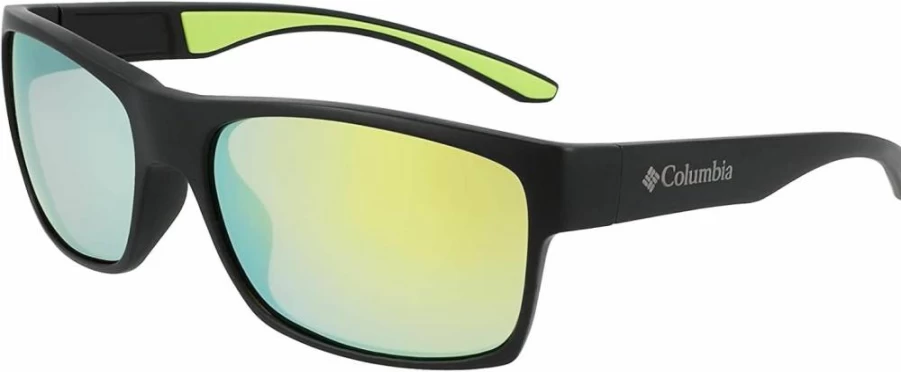 Columbia Men's Brisk Trail Rectangular Polarized Sunglasses for Outdoor Sports & Hiking