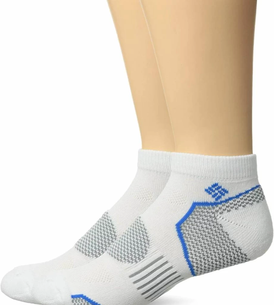 Columbia Men's 2 Pack Low Cut Walking Socks - Breathable Comfort for Active Lifestyles