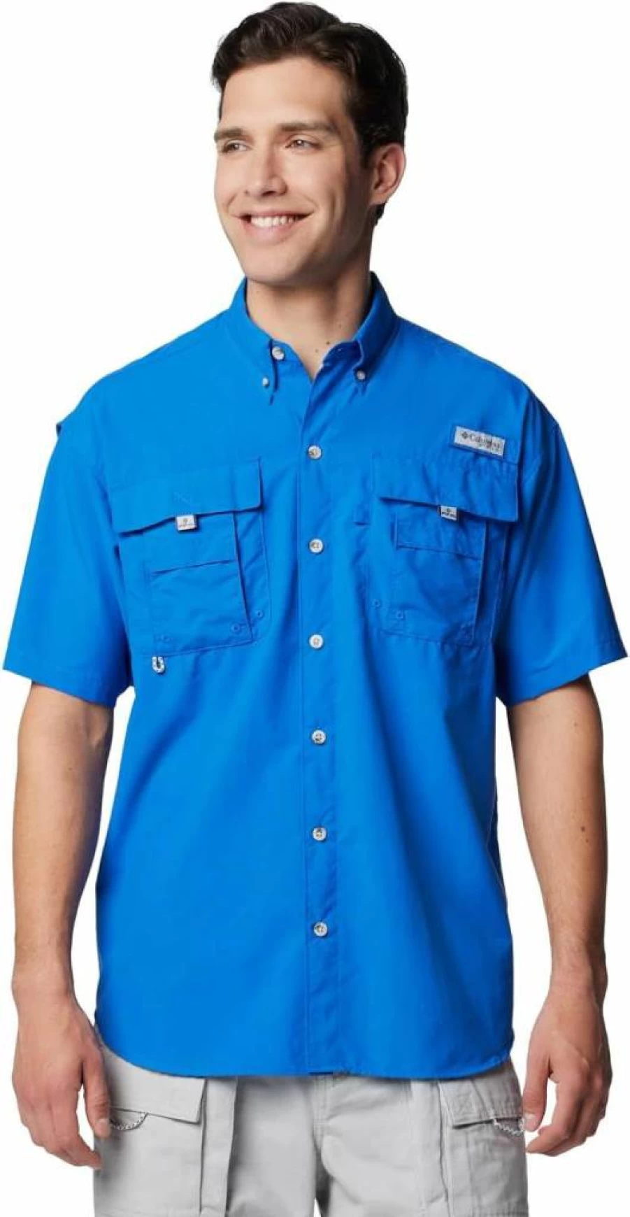Columbia Men's PFG Bahama II Short Sleeve Fishing Shirt - Quick-Dry, UPF Sun Protection