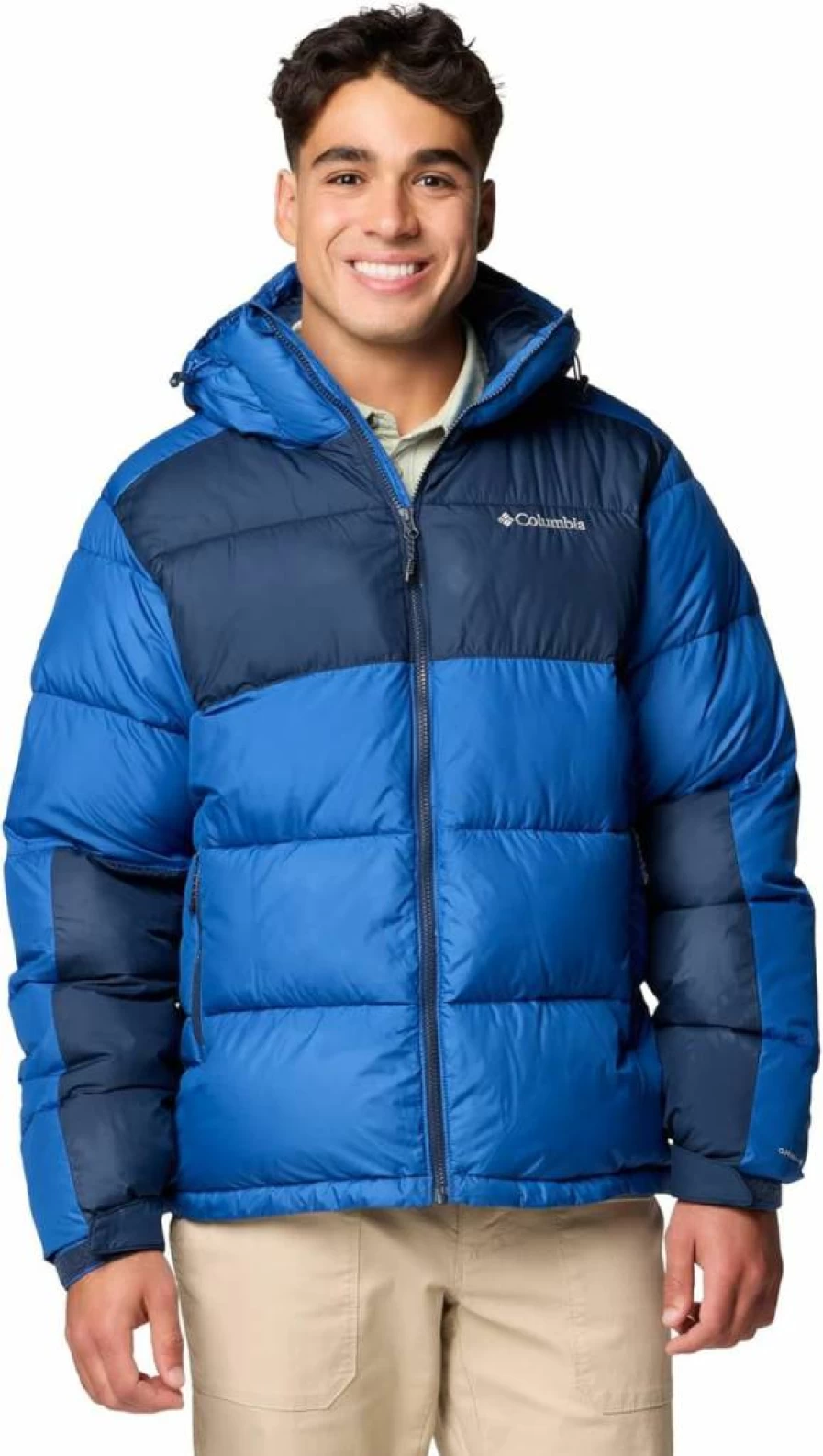 Columbia Men's Pike Lake II Water-Resistant Hooded Jacket – Lightweight Outdoor Hiking Coat