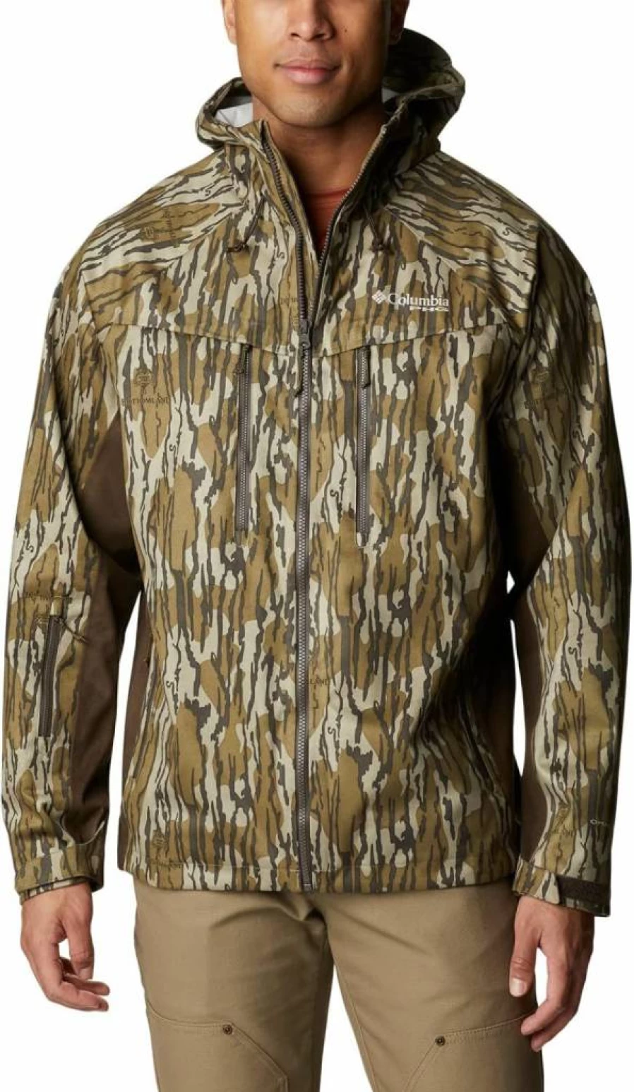 Columbia Men's Trophy Rack Waterproof Rain Jacket – Lightweight & Silent Outdoor Shell