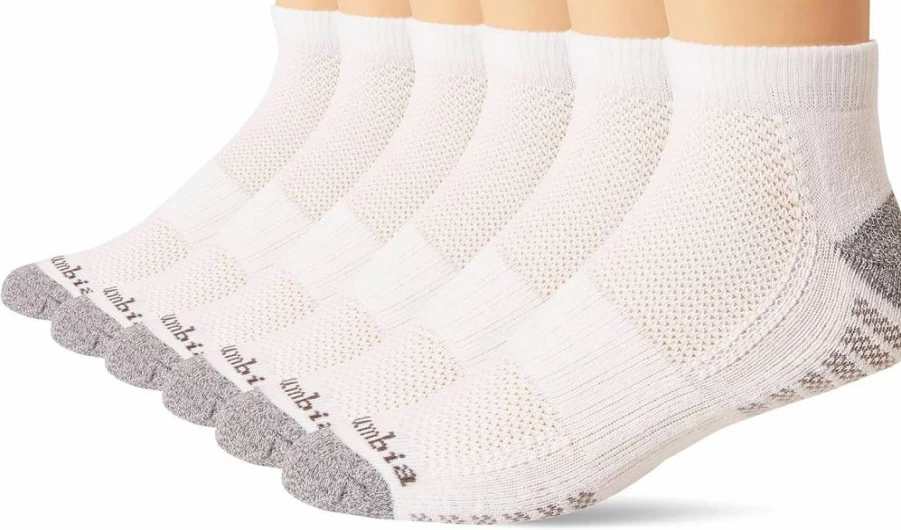Columbia Men's Breathable Low-Cut Socks with Arch Support - 6-Pair Pack Moisture-Wicking Poly Blend Athletic Socks