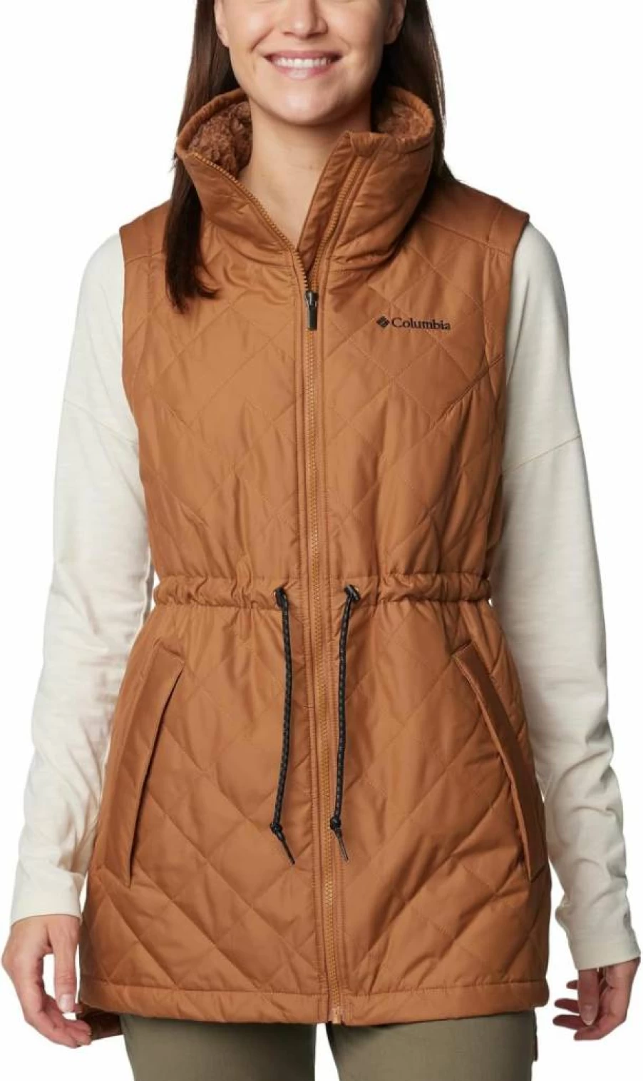Columbia Women's Copper Crest II Mid-Length Insulated Vest for Outdoor Activities