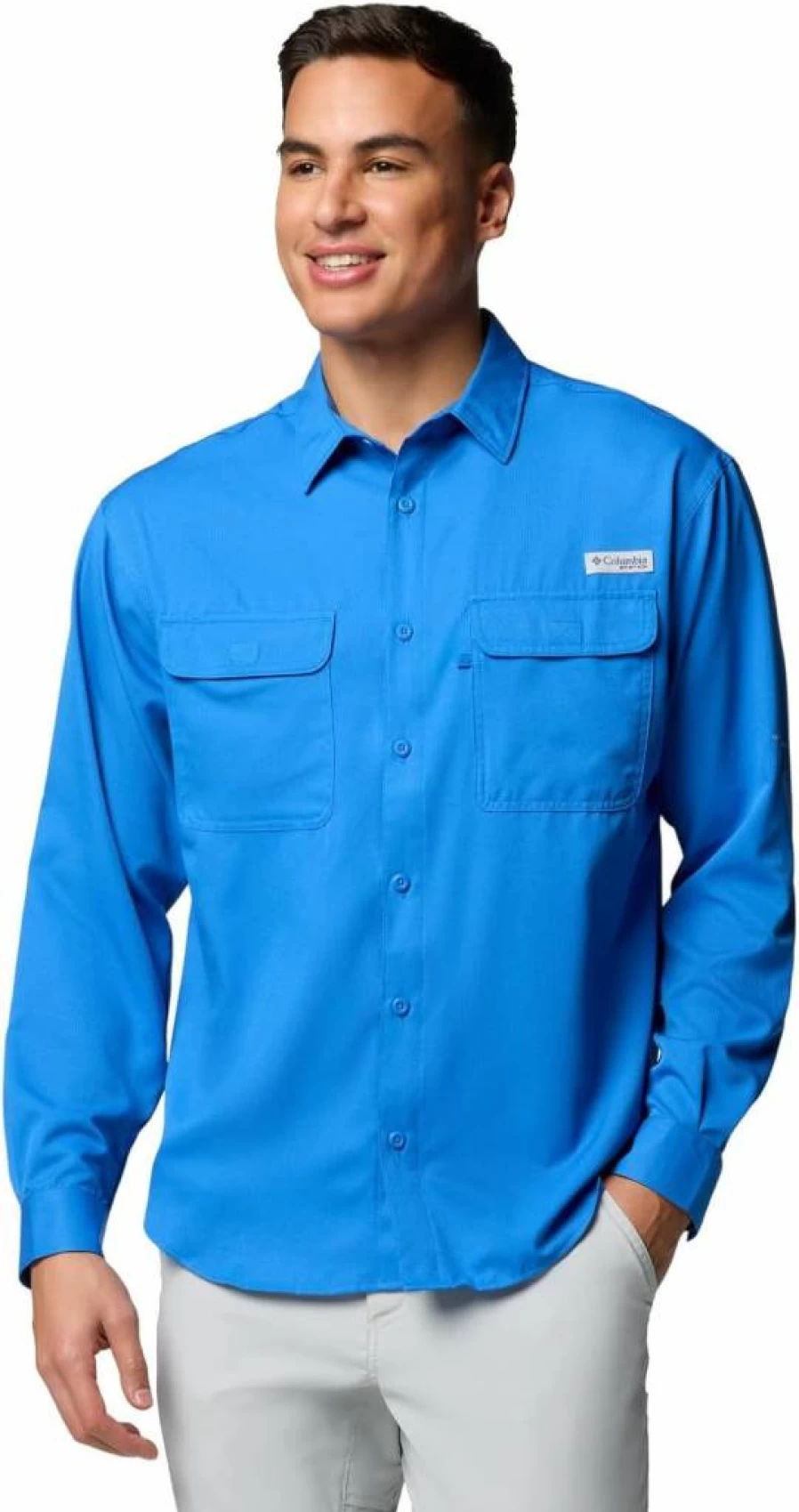 Columbia Men's PFG Backwater Long Sleeve Fishing Shirt - UPF Sun Protection, Quick-Dry Performance