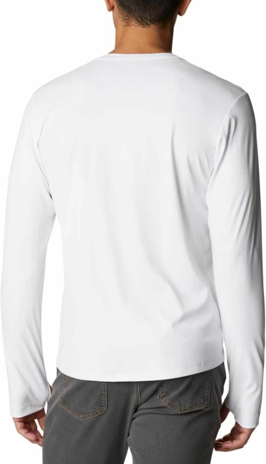 Columbia Men's Sun Deflector Long Sleeve Shirt - UPF Sun Protection, Quick-Dry, White, Large