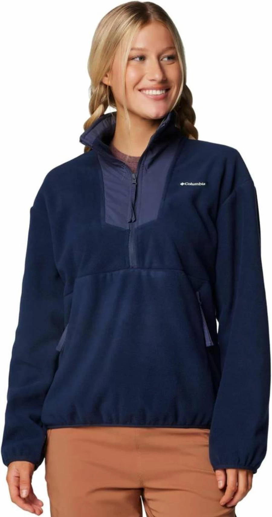 Columbia Women's Sequoia Grove Half-Zip Fleece Jacket - Lightweight & Warm Midlayer for Outdoor Activities