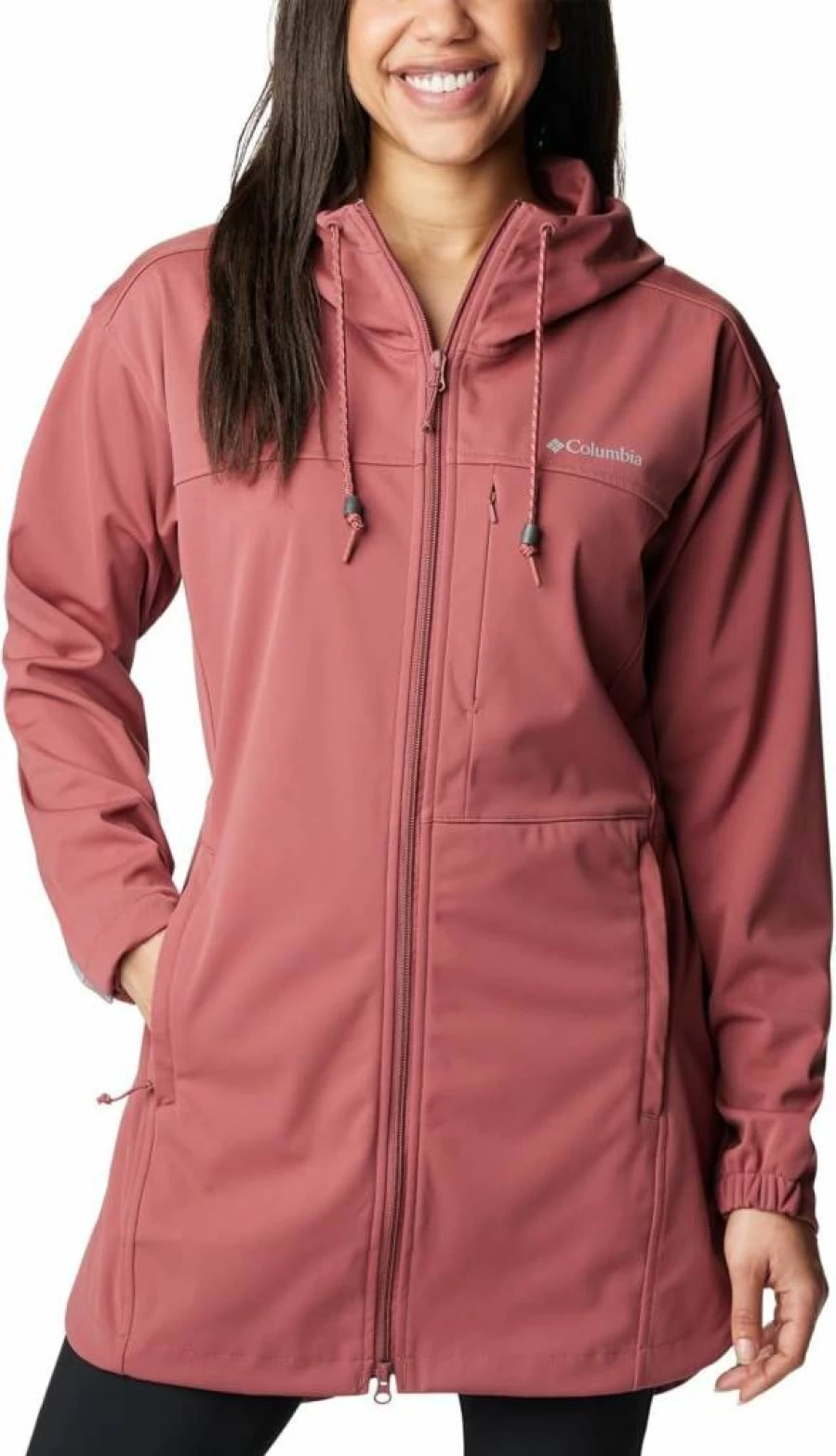 Columbia Women's Plus Size Flora Park Softshell Jacket - Water-Resistant, Lightweight Outdoor Jacket for Hiking & Casual Wear