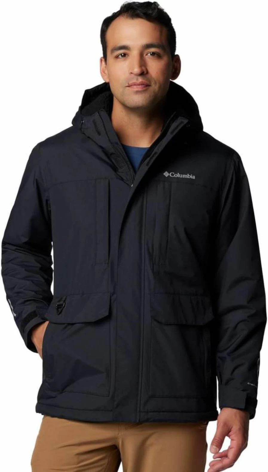 Columbia Men's Landroamer Sherpa-Lined Waterproof Hiking Jacket for Outdoor Adventures