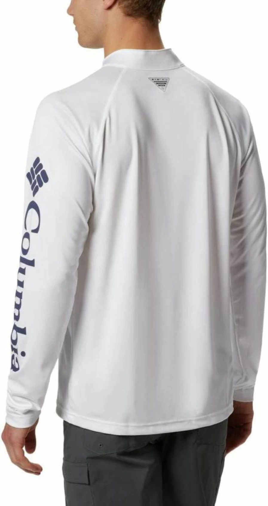 Columbia Men's Big & Tall Terminal Tackle 1/4 Zip Pullover - White/Nightshade, Size 1X