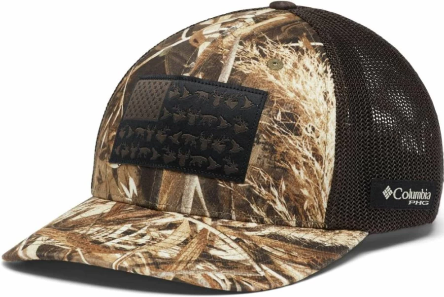 Columbia Unisex-Adult Camo Mesh Baseball Cap – Adjustable Outdoor Sun Hat for Men & Women